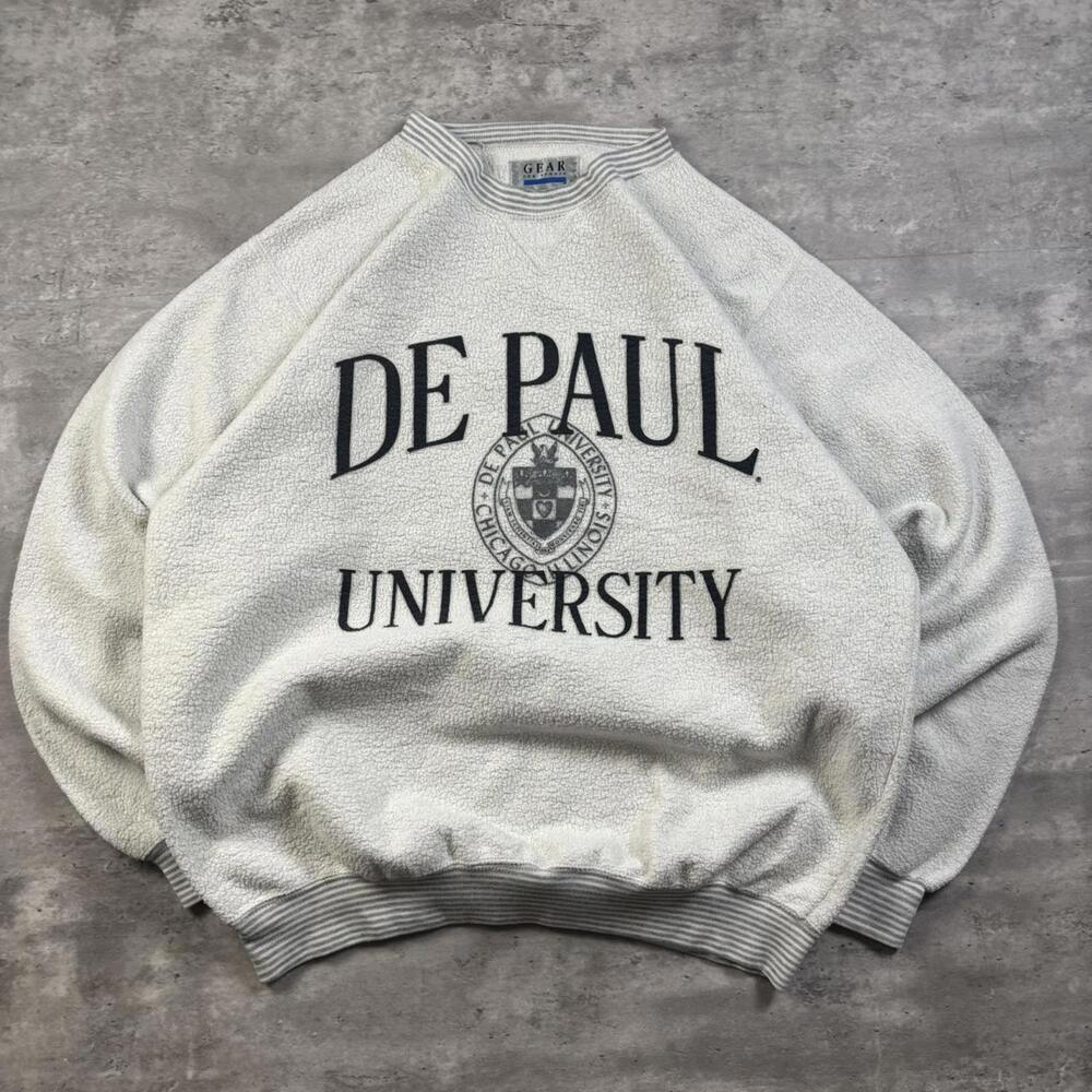 Vintage 90’s De Paul University Gear Crewneck Sweater